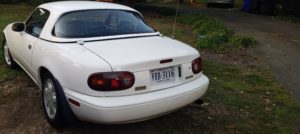 Back of my 1994 Mazda Miata with Hardtop