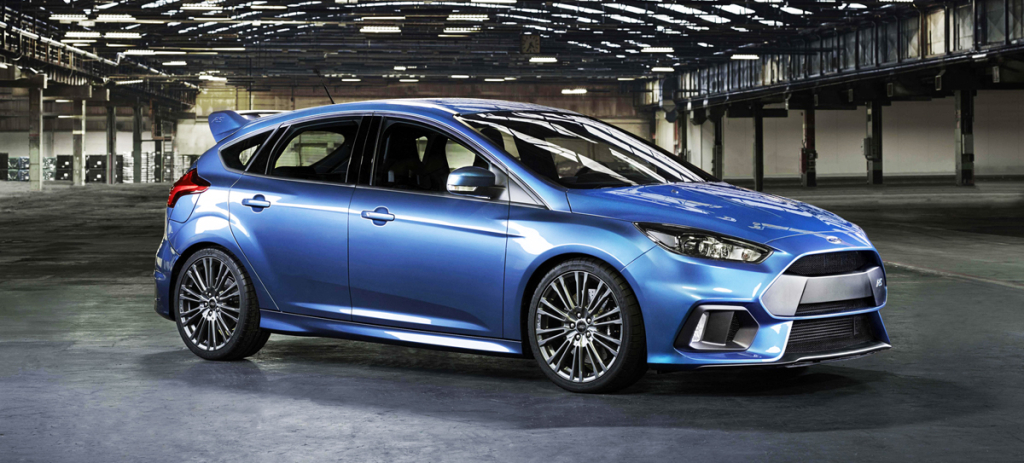 2016 Ford Focus RS in blue