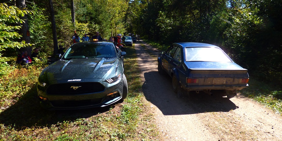 New Mustang and Old Escort