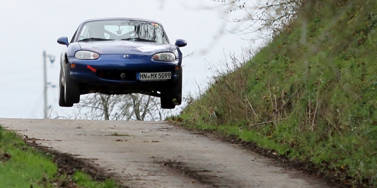 Miata rally jump